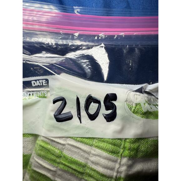 Old Navy striped linen‎ pocket pull on shorts womens large comfort coastal boho - Picture 9 of 9